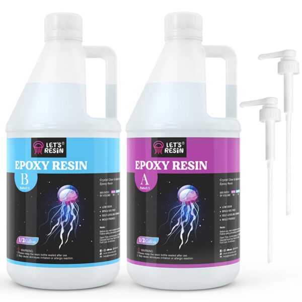 LET'S RESIN Gallon Epoxy Resin Pump Dispenser and 1 Gallon Clear Epoxy Resin - Image 9