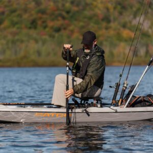 Pelican Anchor and Push Pole - Shallow Water Anchor Pin -Fiberglass Pole - 8 ft