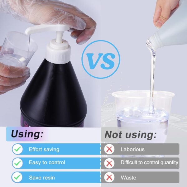 LET'S RESIN Gallon Epoxy Resin Pump Dispenser and 1 Gallon Clear Epoxy Resin - Image 5