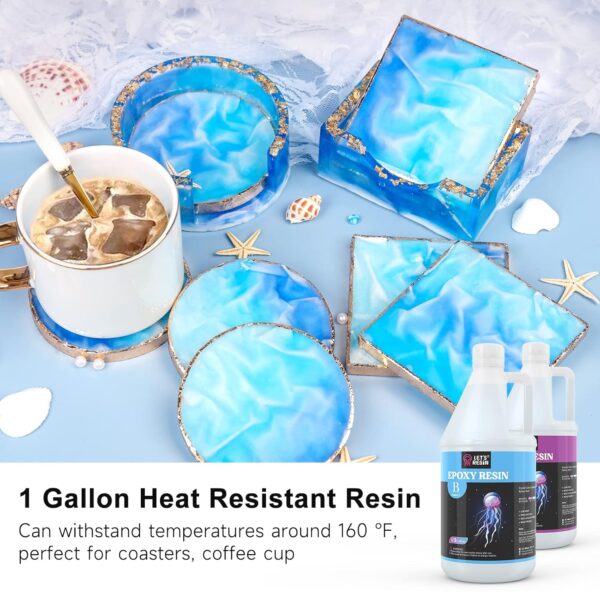 LET'S RESIN Gallon Epoxy Resin Pump Dispenser and 1 Gallon Clear Epoxy Resin - Image 4