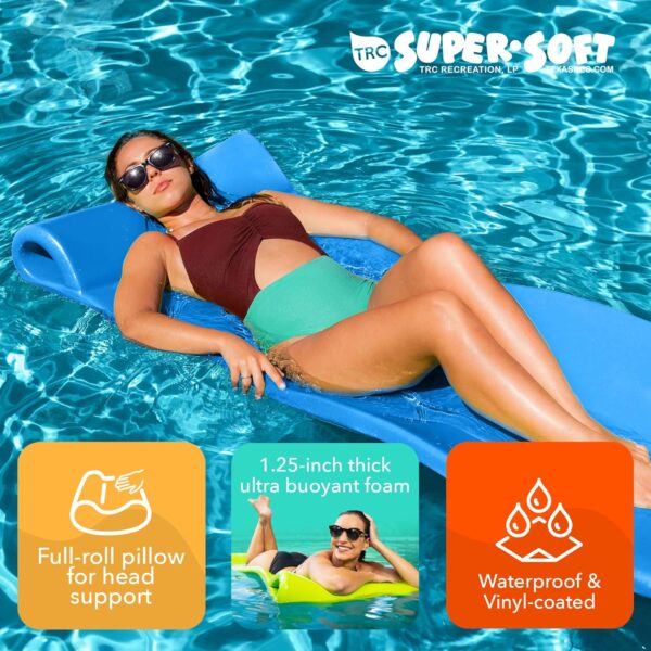 TRC Recreation Foam Swimming Pool Float, Floating Water Lounger, Splash 1.25 - Image 3
