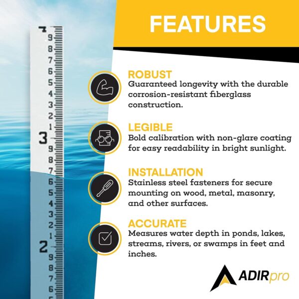 AdirPro 4" Wide Stream Gauge - Image 3