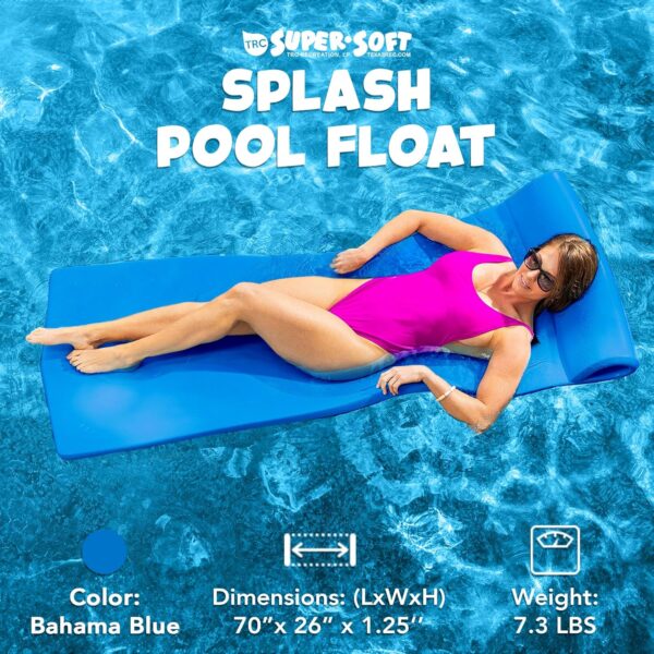 TRC Recreation Foam Swimming Pool Float, Floating Water Lounger, Splash 1.25 - Image 4