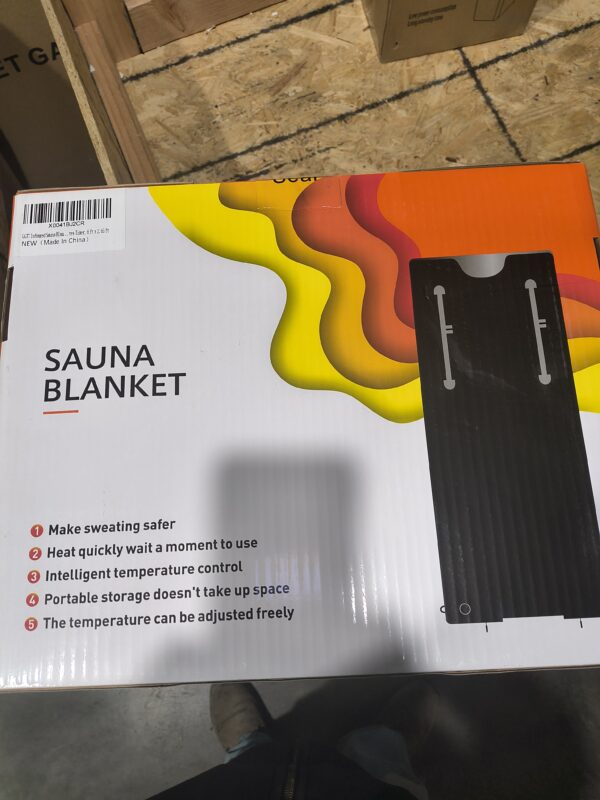 Infrared Sauna Blanket-Sauna Blanket for Home Use, Portable Design for Relaxation and Detoxification Highest 176℉, 20-60 Minutes Timer, 6 ft x 2.65 ft - Image 4