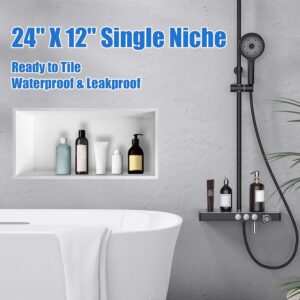 24"x12" Shower Niche Insert