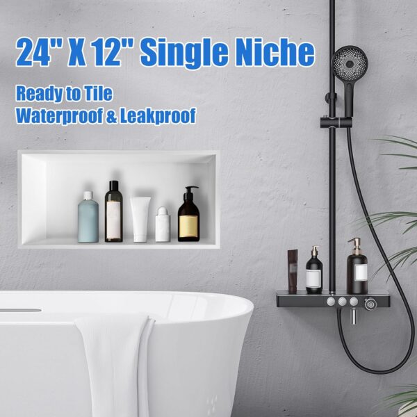 24"x12" Shower Niche Insert