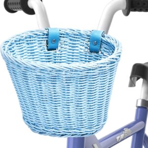 Steady Doggie Bike Basket - Front Bike Baskets - Bicycle Basket - Easy Installation - Hand-Woven Pol