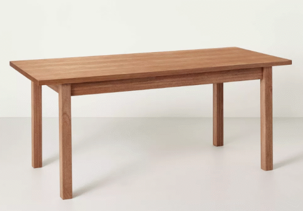 Plank Top Rectangular Wood Dining Table - Hearth & Hand™ color Aged Oak - Image 4