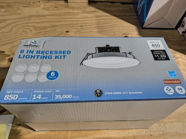 9 - 6" Recessed Lighting Kit 6pack - Image 3