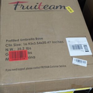 Prefilled Umbrella Base