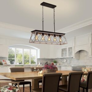 Farmhouse Rustic Vintage Look Linear Light Fixture