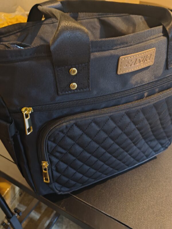 102 EASYA Large Insulated Lunch Bag Women’s Nylon Thermal Tote Leakproof Cooler Black