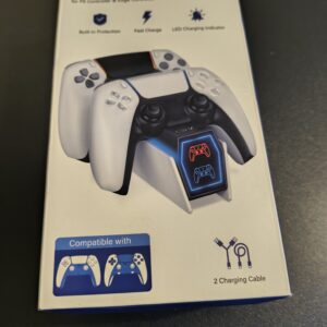 108  P5 Controller Charging Station - Secure Stand & Fast Charging for PS5 DualSense Controllers