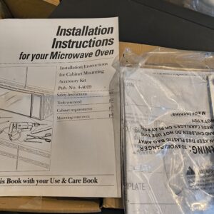 143 Microwave Oven Cabinet Mounting Accessory Kit – Hardware for Over-the-Range & Built-In Installations
