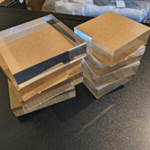 145 8pcs Acrylic Craft Blocks – 2 Sizes (Small & Medium) for Stamping, Scrapbooking & DIY Projects