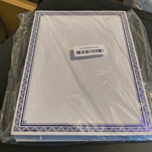 151 96-Pack Blue Certificate Paper – Premium Quality, Printable Awards & Recognition Sheets