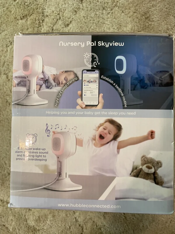 300 Hubble Nursery Pal Skyview 5" HD Baby Monitor Camera Crib Mount WiFi Alexa Google - Image 3