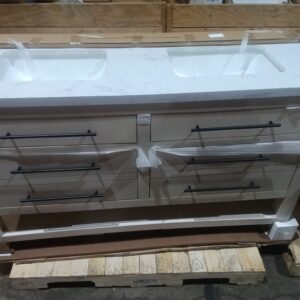 Modern 60" Double Sink Vanity for Master Baths & Shared Spaces