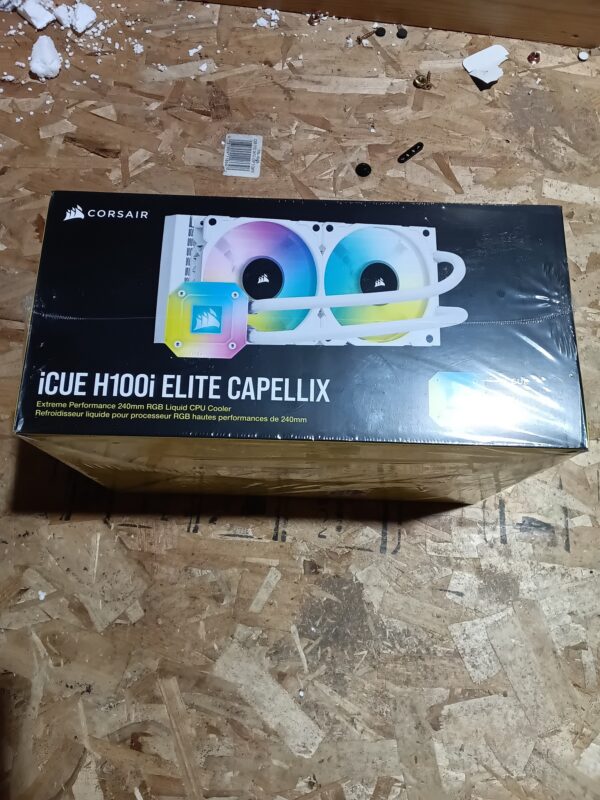 4   Corsair iCUE H100i ELITE CAPELLIX Liquid CPU Cooler - 240mm Radiator, RGB Lighting
