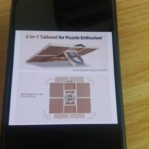 18 2-in-1 Tilting & Rotating Jigsaw Puzzle Board - Ideal for Puzzle Assembly & Storage- Keeps Workspace Clutter-Free