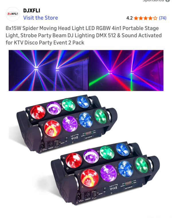 33 Used Strobe Light System - One Lens Broken - Dance Music Event Equipment