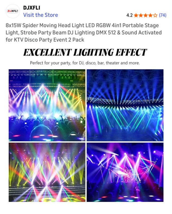 33 Used Strobe Light System - One Lens Broken - Dance Music Event Equipment - Image 2