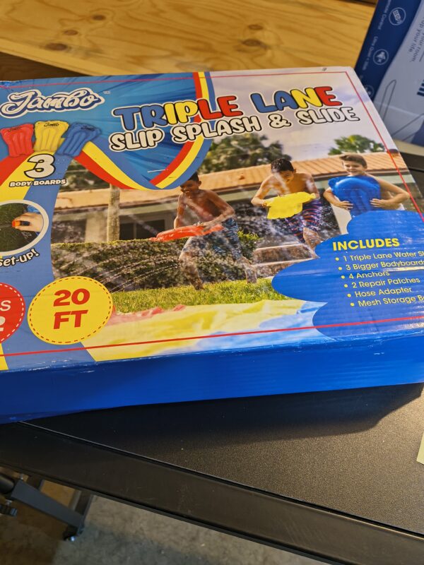 153 20ft Triple Lane Slip 'n Slide - Summer Fun for Kids!