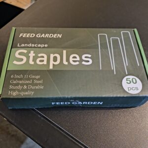159 50-Piece 6" 11-Gauge Landscape Staples for Feed Garden Box - Durable and Weather-Resistant