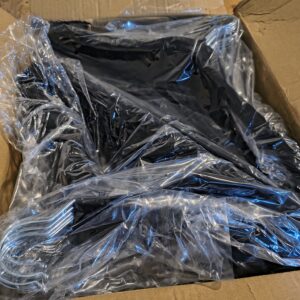 168 60 Count Deluxe Black Hangers by Houseday - Closet Organization Essential
