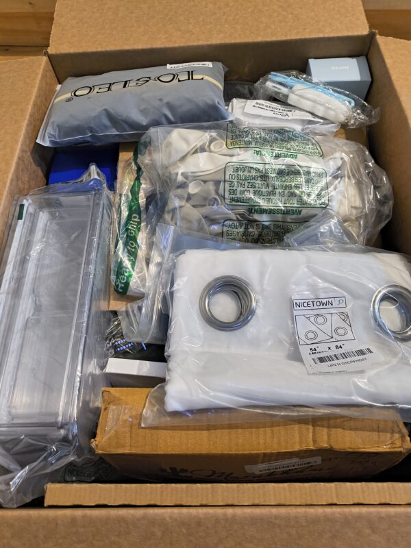 172 Mixed Resale Surprise Box Lot, Bulk General Merchandise Assortment, Variety Items for Resellers