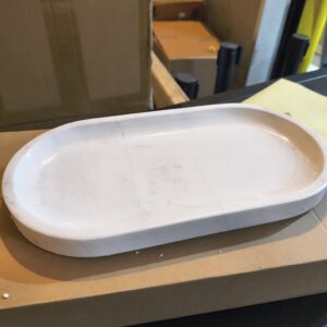 171 Concrete Cement Oval Tray for Jewelry, Crystals, Candles, Incense Holder, Modern Home Decor