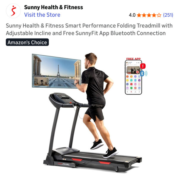 42 Folding Treadmill with adjustable incline