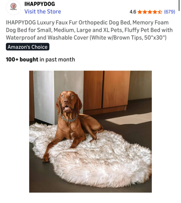 48 Orthopedic Dog Bed