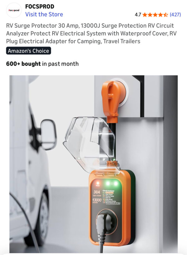 21 RV Surge Protector 30 AMP - Image 2