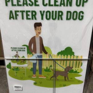52 Clean Up After Your Dog Yard Sign
