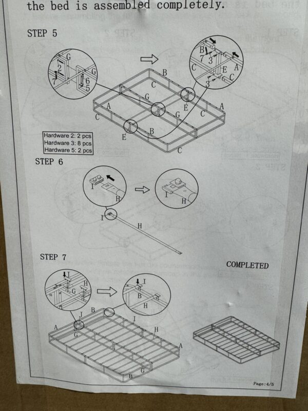 946 Metal Mattress Foundation